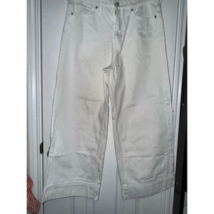 Women's Banana Republic White Flare & Wide Leg Jeans US 6​